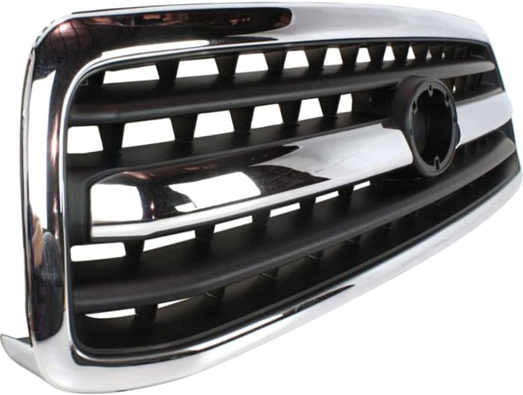 Chrome Shell Painted Black Insert Plastic Grille Assembly C353