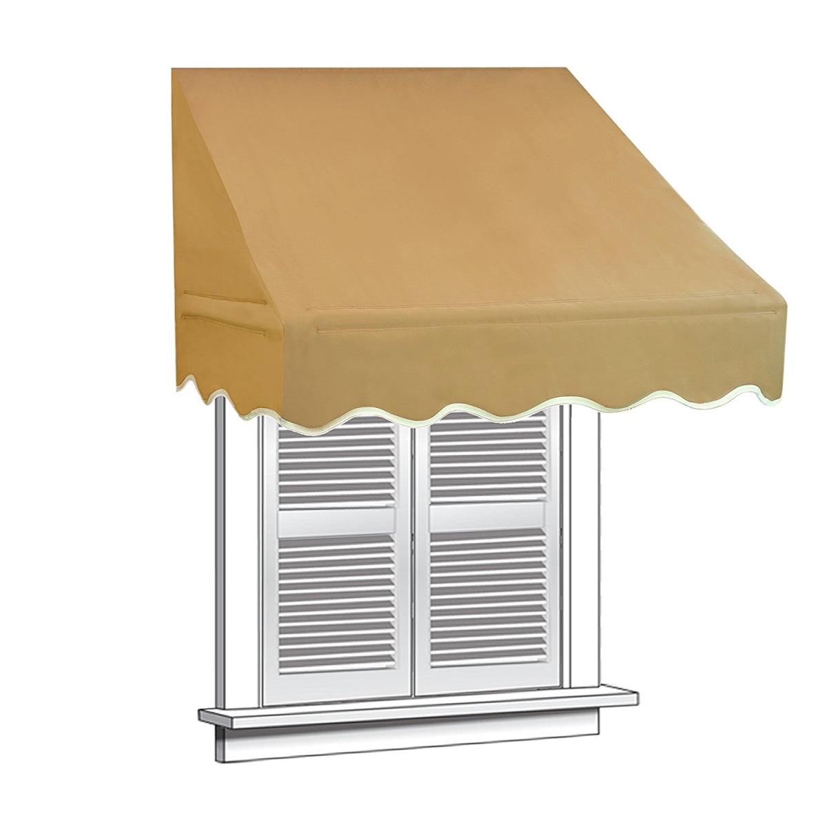Sand Color Window Awning Door Canopy H4532