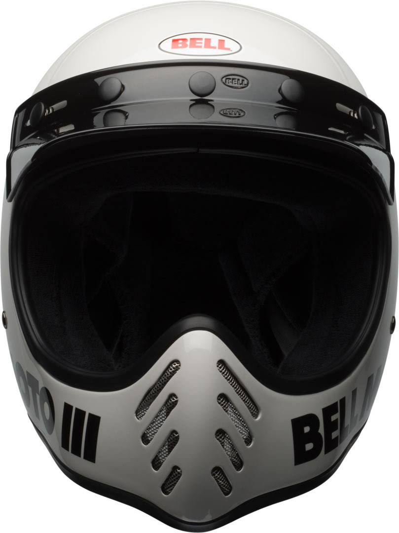 White Motocross Helmet V234