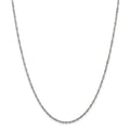 14kt White Gold Singapore Chain 24 inch Lobster Clasp N27839