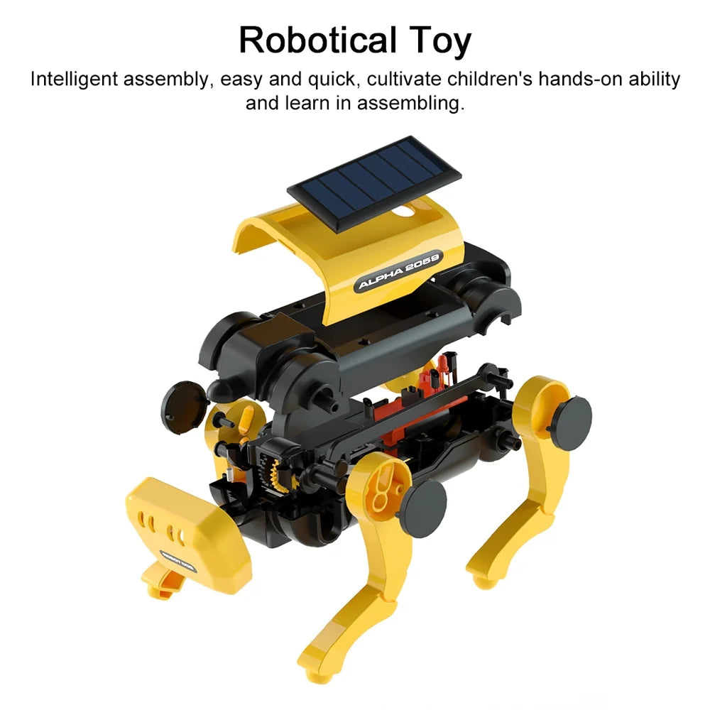 Robot Dog Cattle Solar Powered Assembly Kit O992