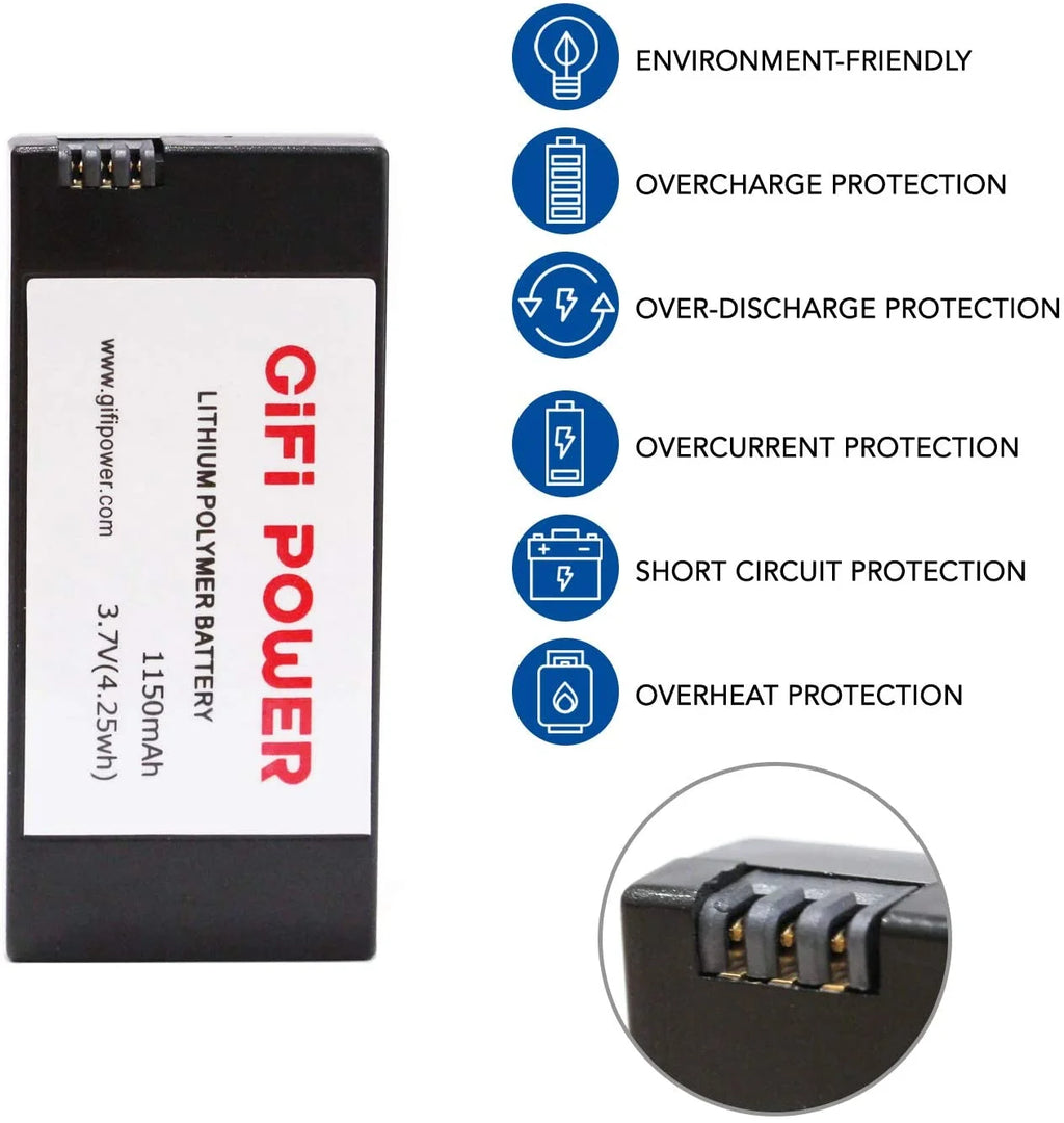 2 Pack Replacement Battery for RC Drones E891