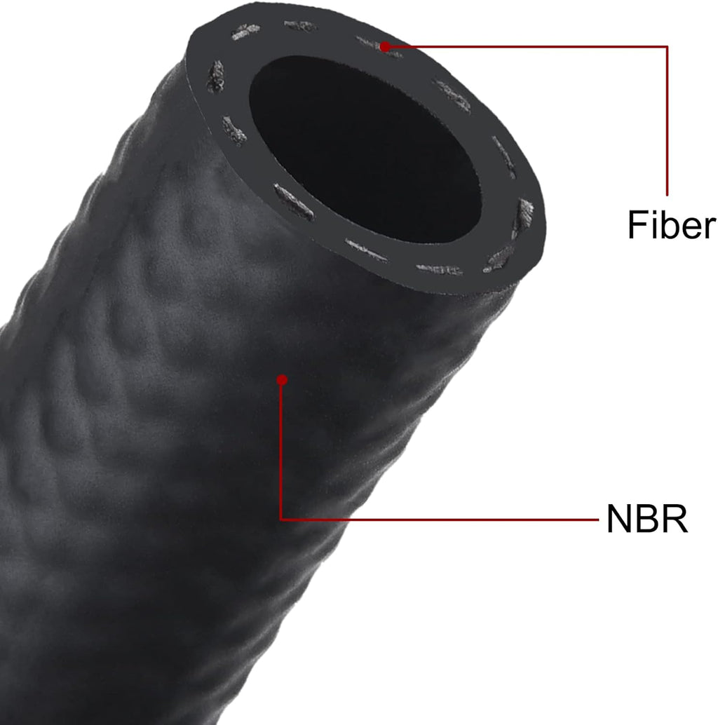 5/16 Fuel Hose Line NBR Rubber 25FT Pack of 2 X847381