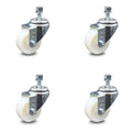 Swivel Caster Set of 4 with 3x22 Wheels and 10mm Stem Q941