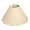 Beige/Eggshell Scalloped Panel Lamp Shade, 7 x 16 x 11 D304