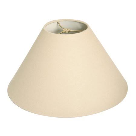 Beige/Eggshell Scalloped Panel Lamp Shade, 7 x 16 x 11 D304