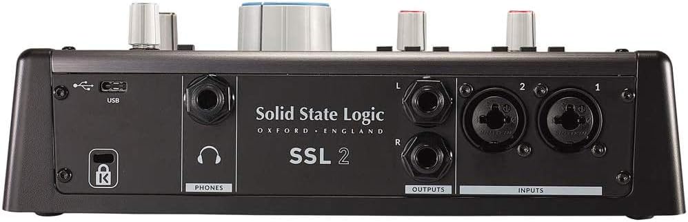 SSL-2 Desktop USB Type-C Audio Interface Bundle with Headphone, MIDI Cable & XLR Cable L1050