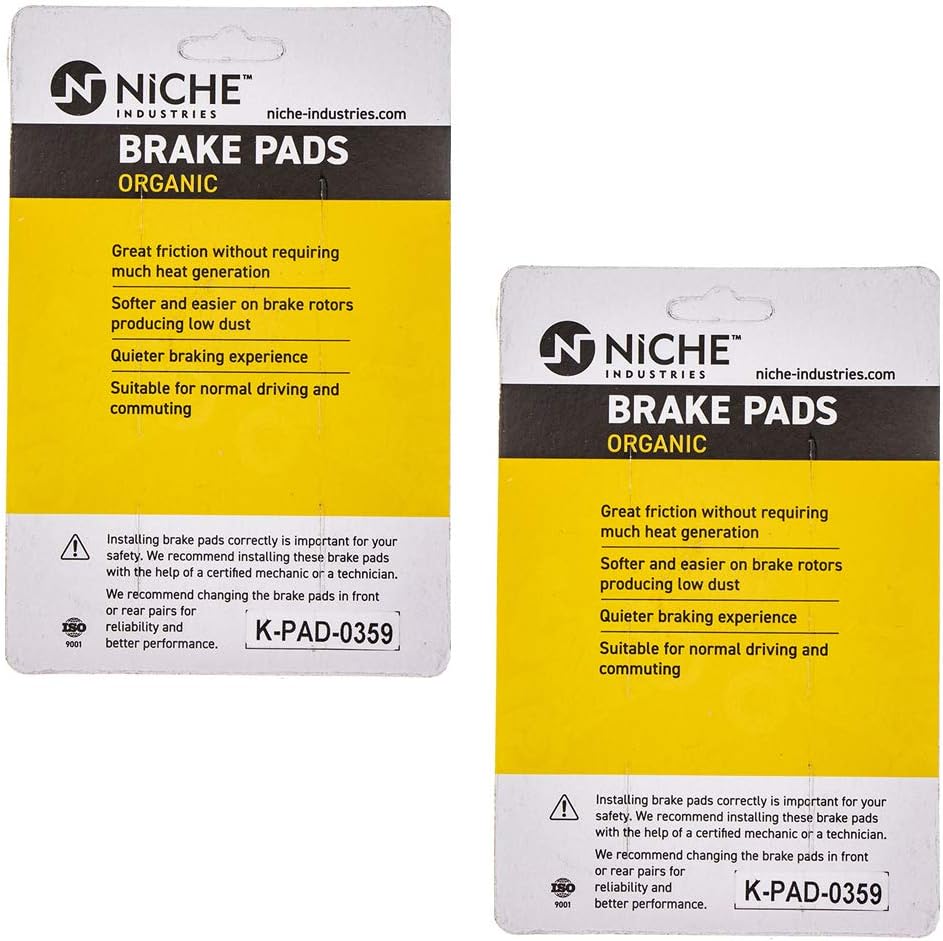 Organic Brake Pad Set Pack of 2 W3836