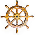 Iron Ship Steering Wheel Wall Decoration F170