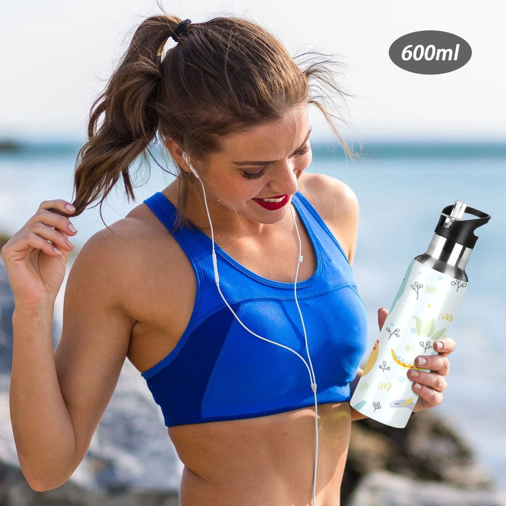 Stainless Steel Insulated Water Bottle with Straw Lid C8504