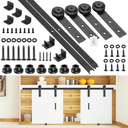 Mini Sliding Double Barn Door Hardware Kit L807174