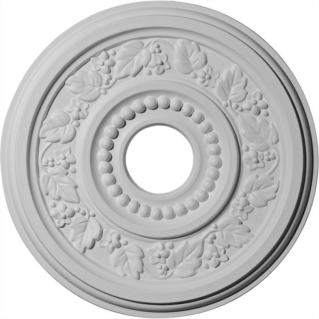 16 1/8x22OD x 3 1/2x22ID x 7/8x22P Ceiling Medallion, Hand-Painted Witch Hazel Crackle O6027