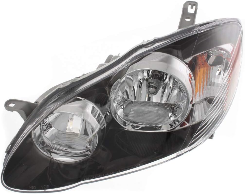 Driver Side Halogen Headlight Assembly for Toyota Corolla 2005-2008 A5760