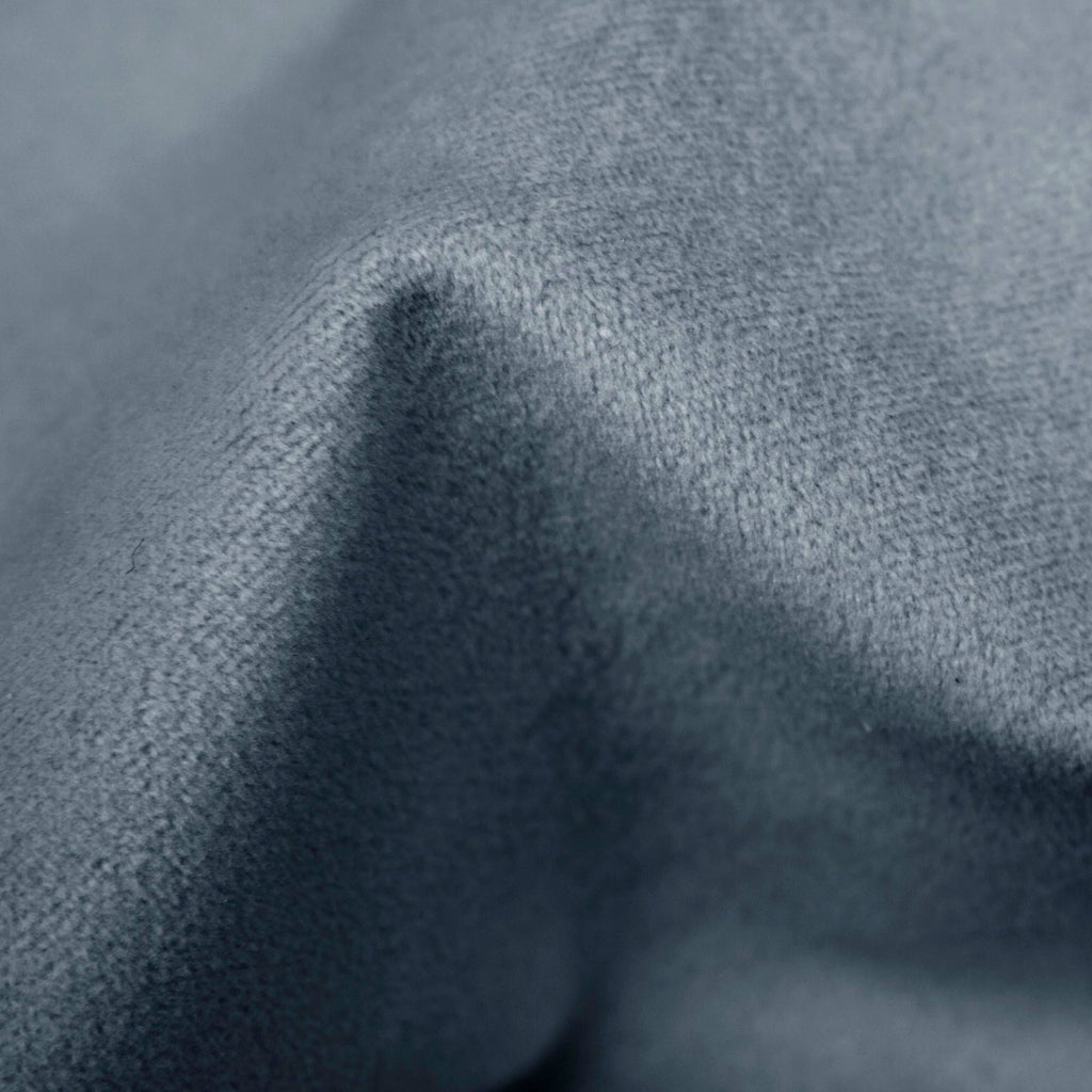 Queen Channel Bed Light Blue Velvet Q13332