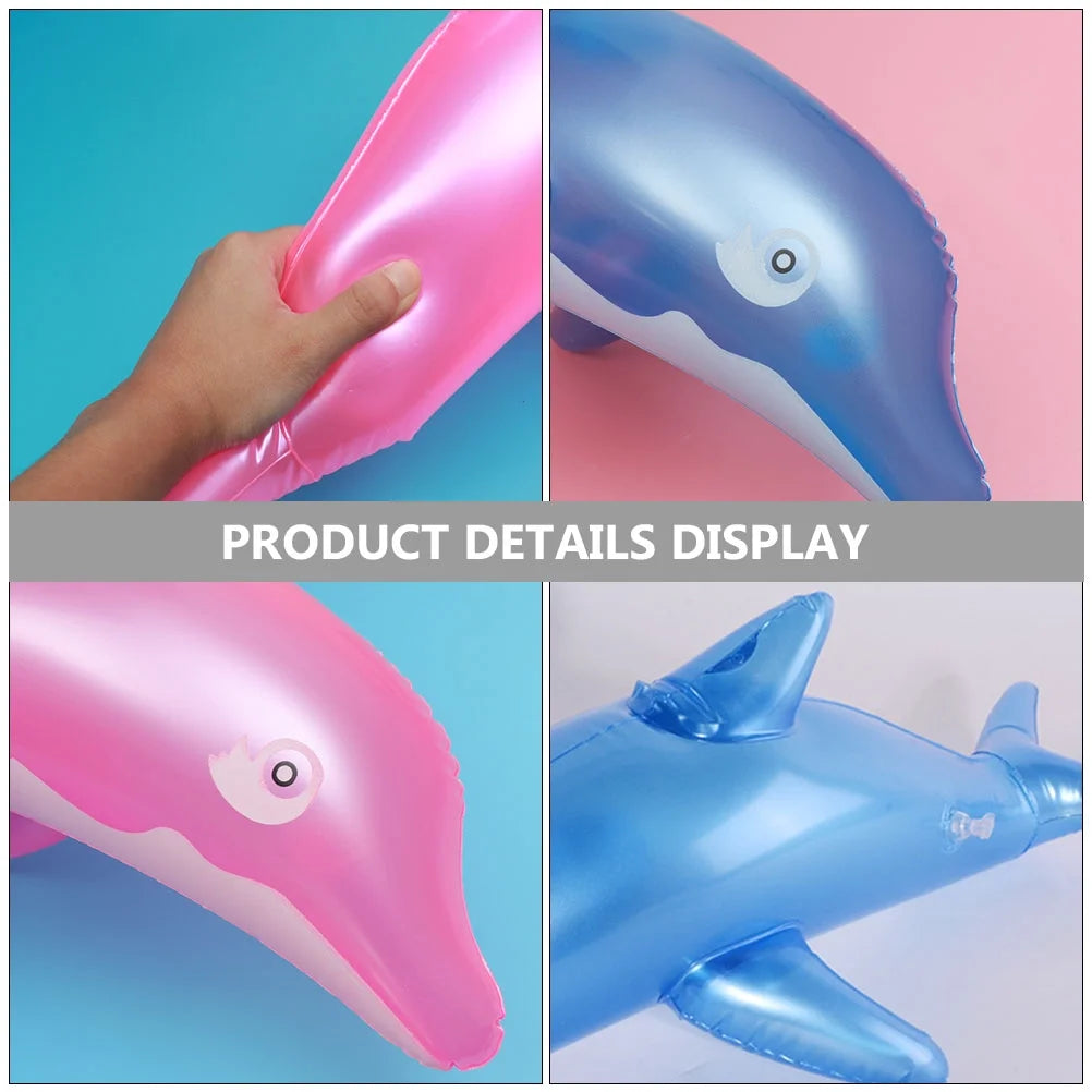 12pcs Inflatable Dolphin Model Inflatable Animal Toy G1074