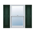 14 3/4x22W x 43x22H Vinyl Raised Panel Shutters P32629