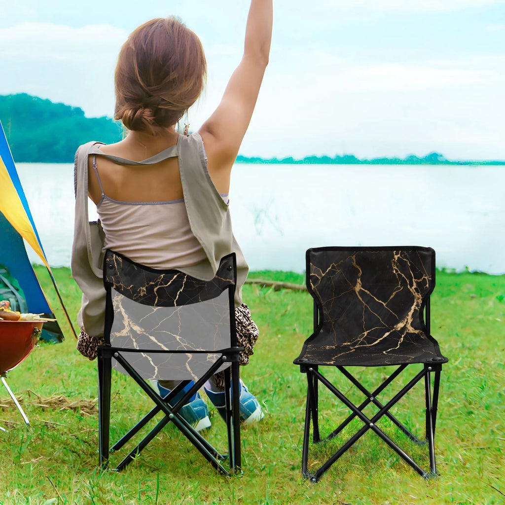 Marble Portable Folding Camping Chair with Carry Bag F901