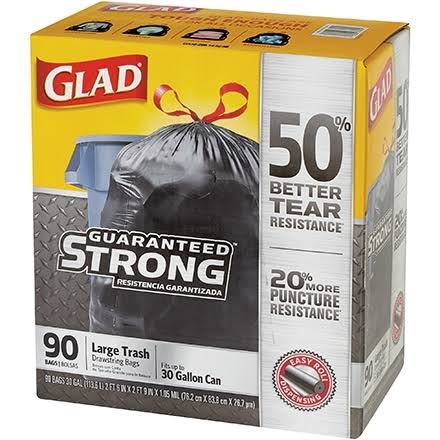 Drawstring Trash Bags 30x22 x 32x22 x 1.1mil (90 Per/Case) B746
