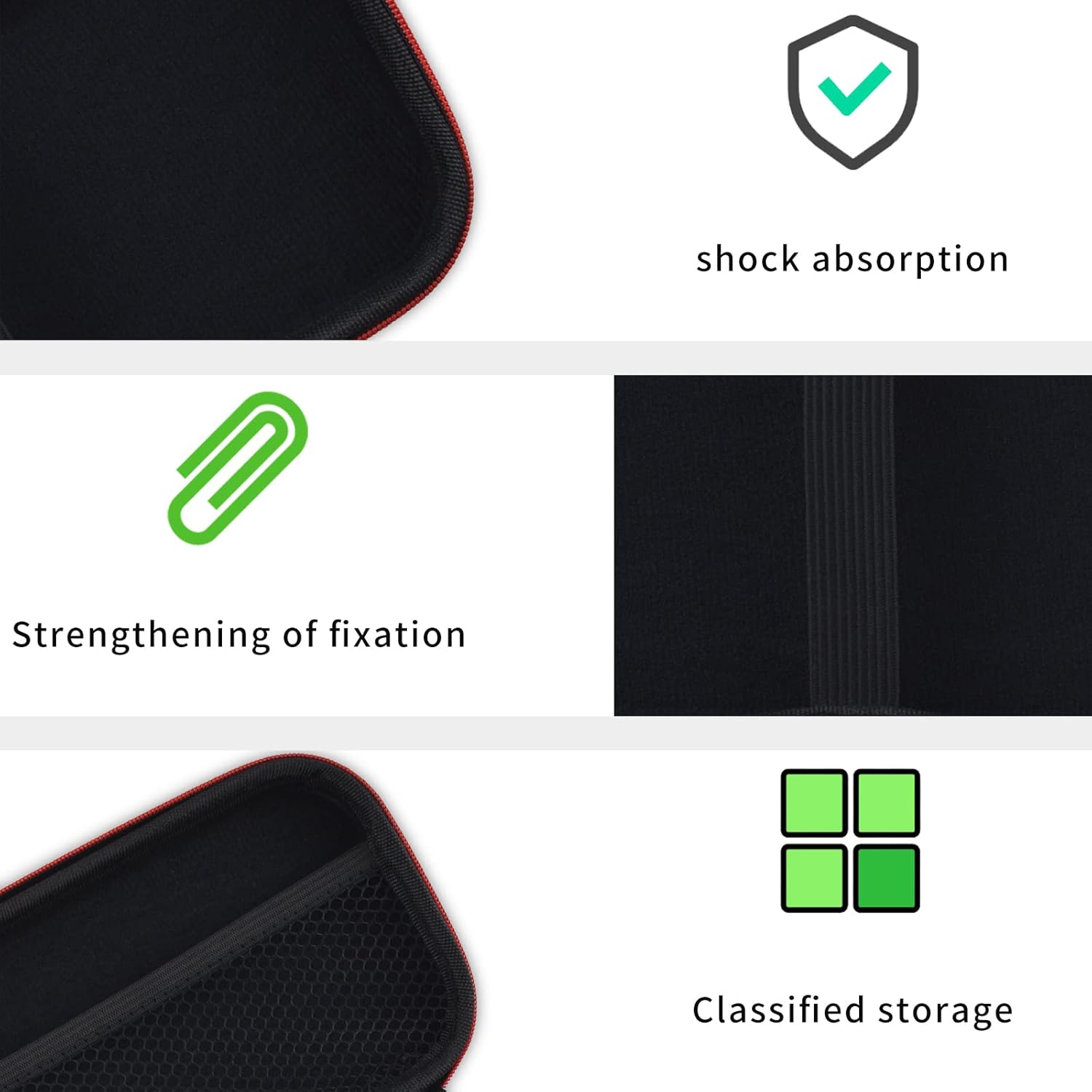 EVA Zipper Hard Travel Case for Handheld Game Console F463057