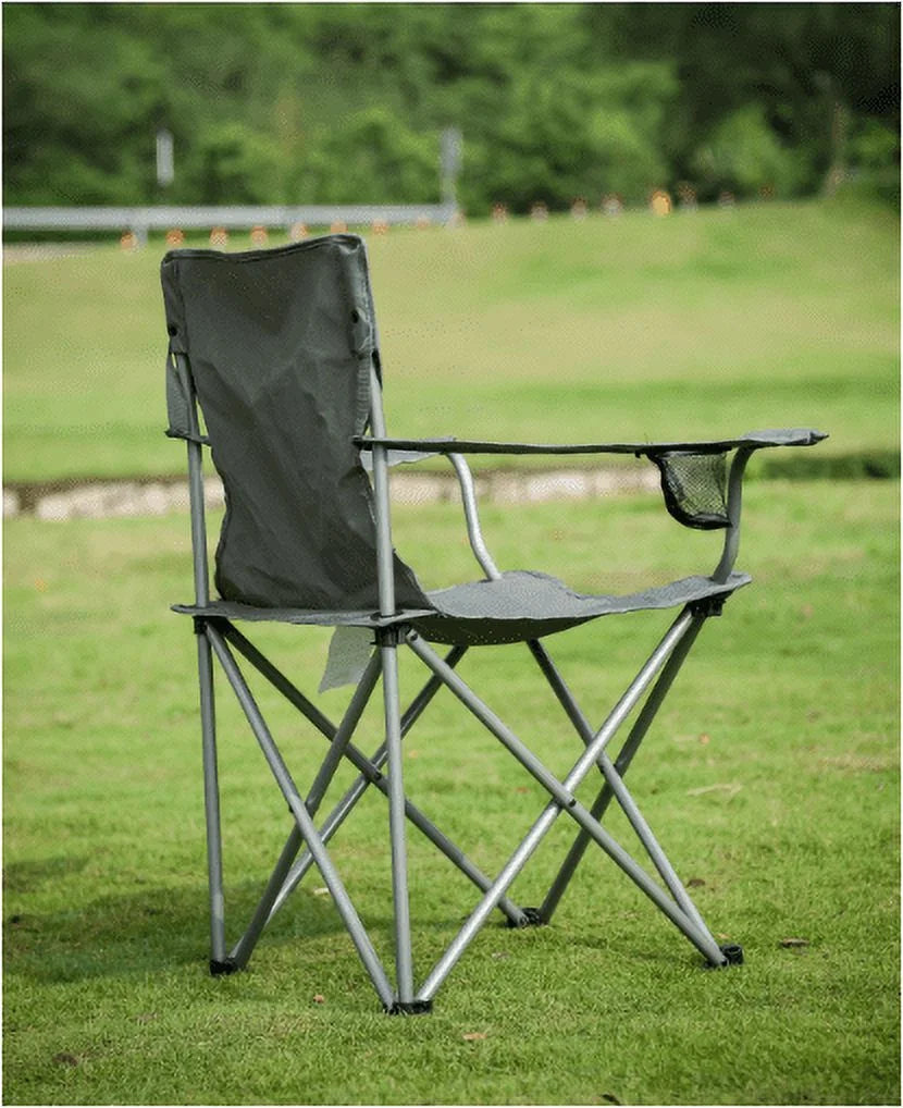 Quad Folding Camp Chair 2 Pack with Mesh Cup Holder Y355312