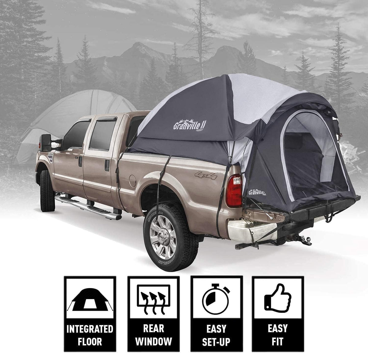 Truck Bed Tent with Front Awning S352