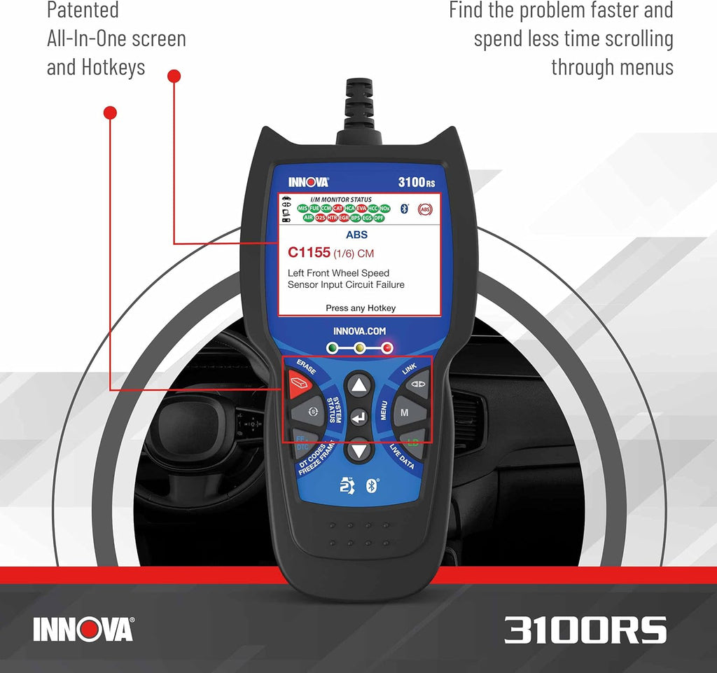 OBD2 Scanner with ABS SRS Code Reader Z5823