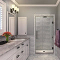 72 inch High x 38 inch Wide Hinged Frameless Shower Door - Bronze E7926