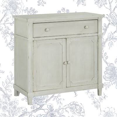 White 2 Door Accent Cabinet Z155