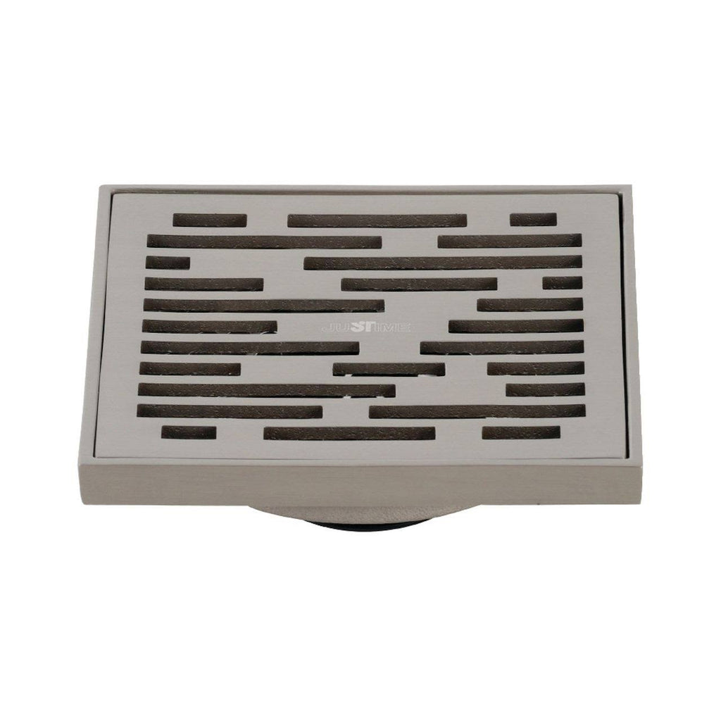 Brushed Nickel Square Grid Shower Drain C677