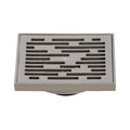 Brushed Nickel Square Grid Shower Drain C677