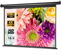 100 inch 16:9 Manual Pull Down Projector Screen, Retractable Projection Screen, Wall/Ceiling Mounted, Pack of 2 R8303