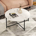 White Black Marble Coffee Table K3447
