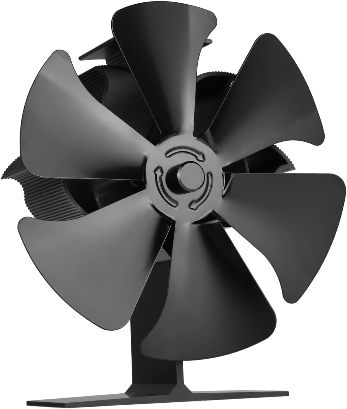 Heat Powered 8 Blade Wood Stove Fan, Black, Pack of 2 H3403