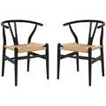 Black Weave Chairs (Set of 2) P638588