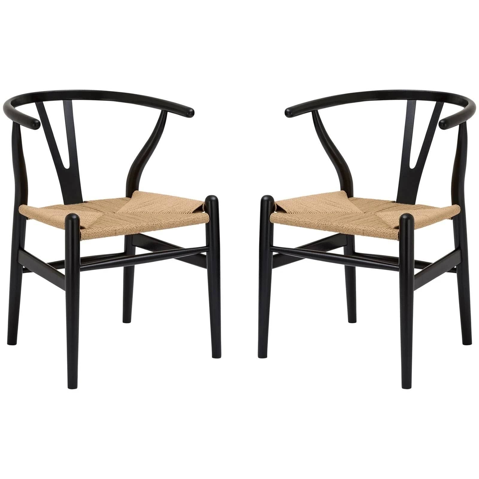 Black Weave Chairs (Set of 2) P638588
