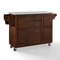 Solid Granite Top Kitchen Cart P77084