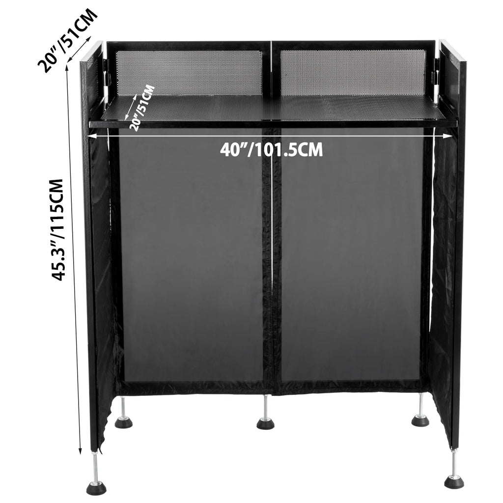 DJ Facade Flat Table Top with White & Black Scrim L705338