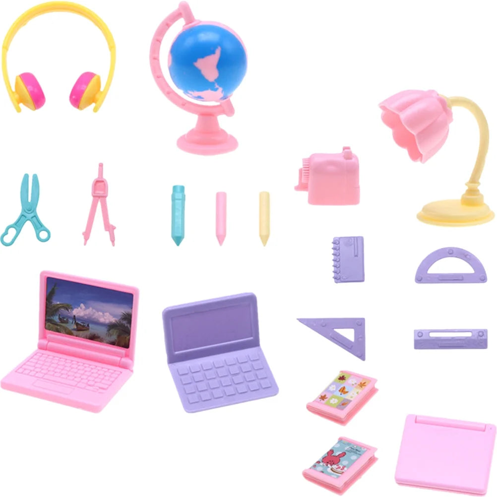 Miniature Doll School Supplies Set A824598