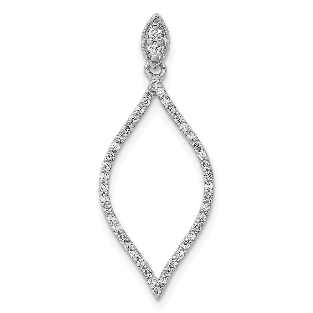 14k White Gold 1/4ct. Diamond Pendant O208