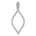 14k White Gold 1/4ct. Diamond Pendant O208
