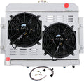 52MM 3 Row Core Aluminum Radiator with 2X12" Fan and Shroud Y4079