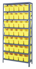 Bin Shelving, Steel, 35 Bins U10339