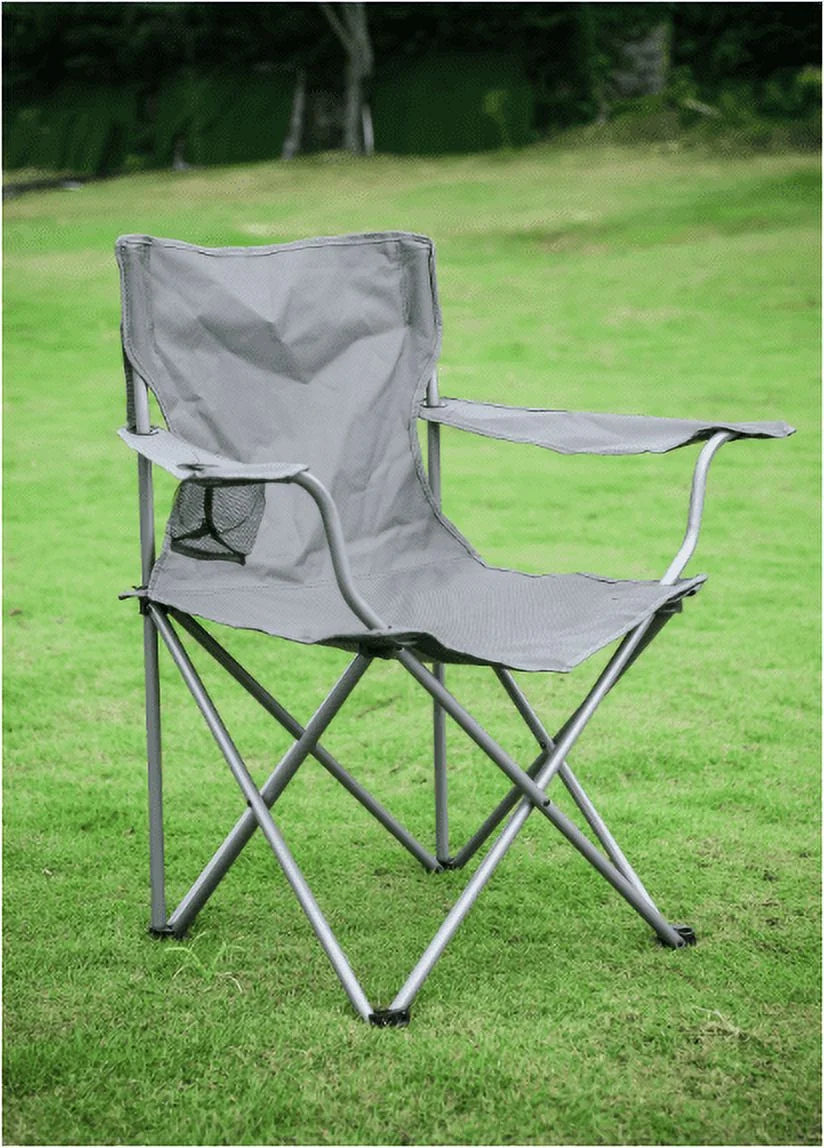 Quad Folding Camp Chair 2 Pack with Mesh Cup Holder Y355312