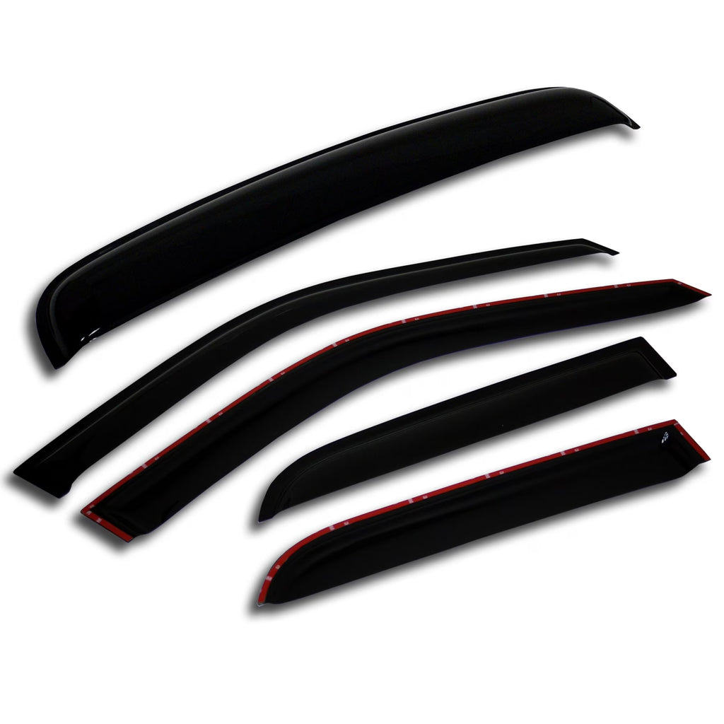 Outside Mount Window Visor Deflector and Sunroof 5 Pcs Set E34586
