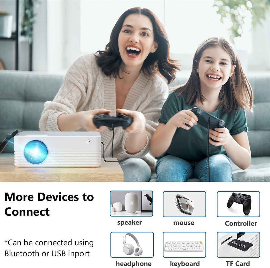 1080P 6000 Lumens Bluetooth WiFi Smart Projector N56643