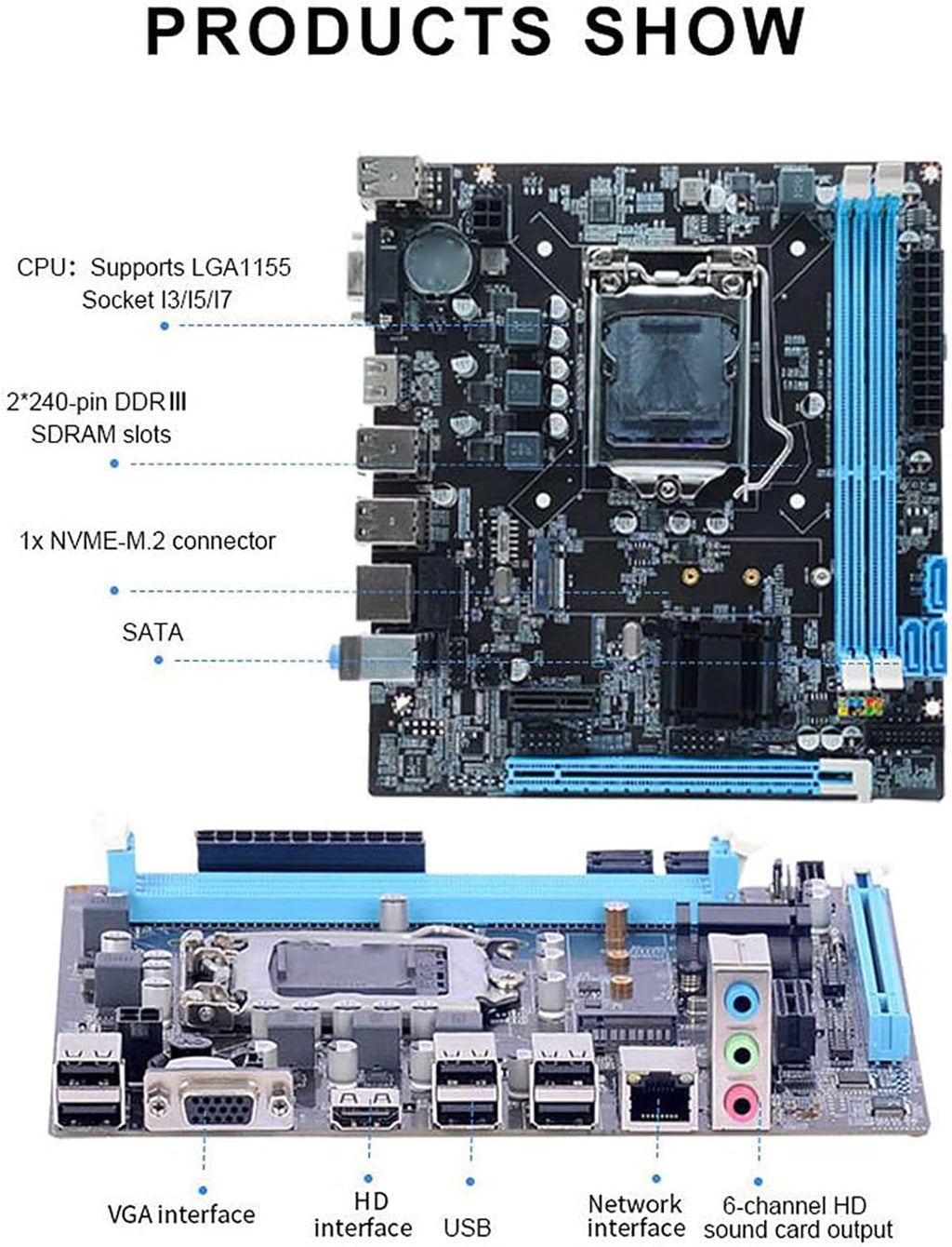 LGA 1155 Dual Channel DDR3 Micro ATX Motherboard T384661