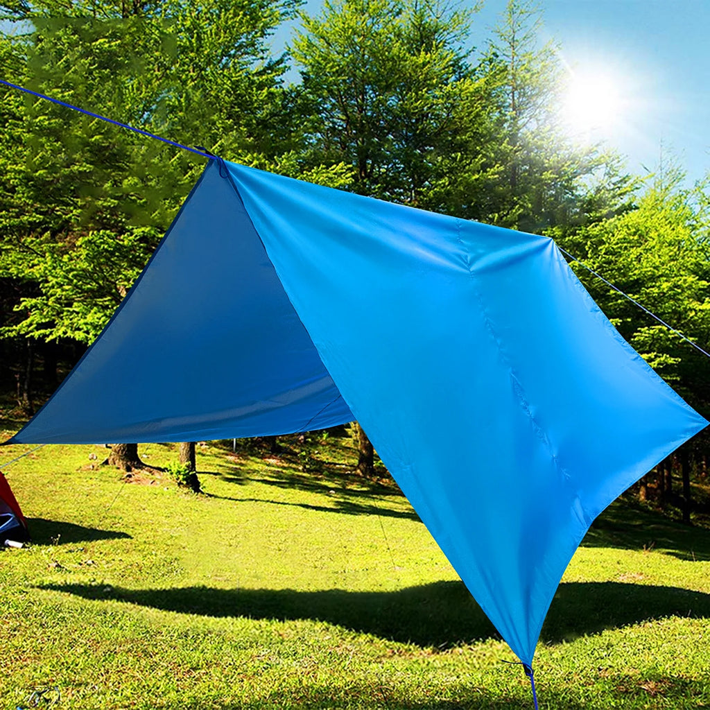 9.8ft Waterproof Camping Tarp Hammock Sunshade Rain Shelter Tarpaulin Canopy E274