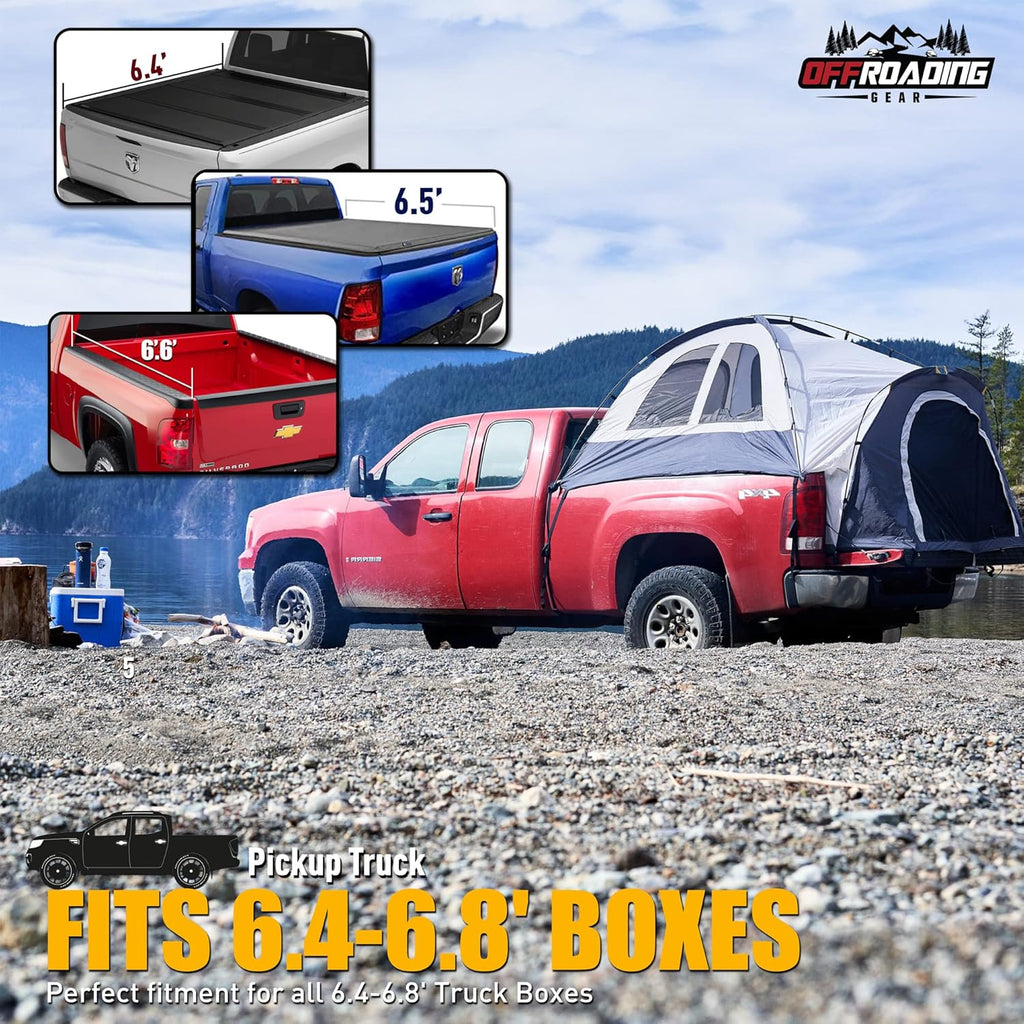 Truck Bed Tent with Front Awning S352