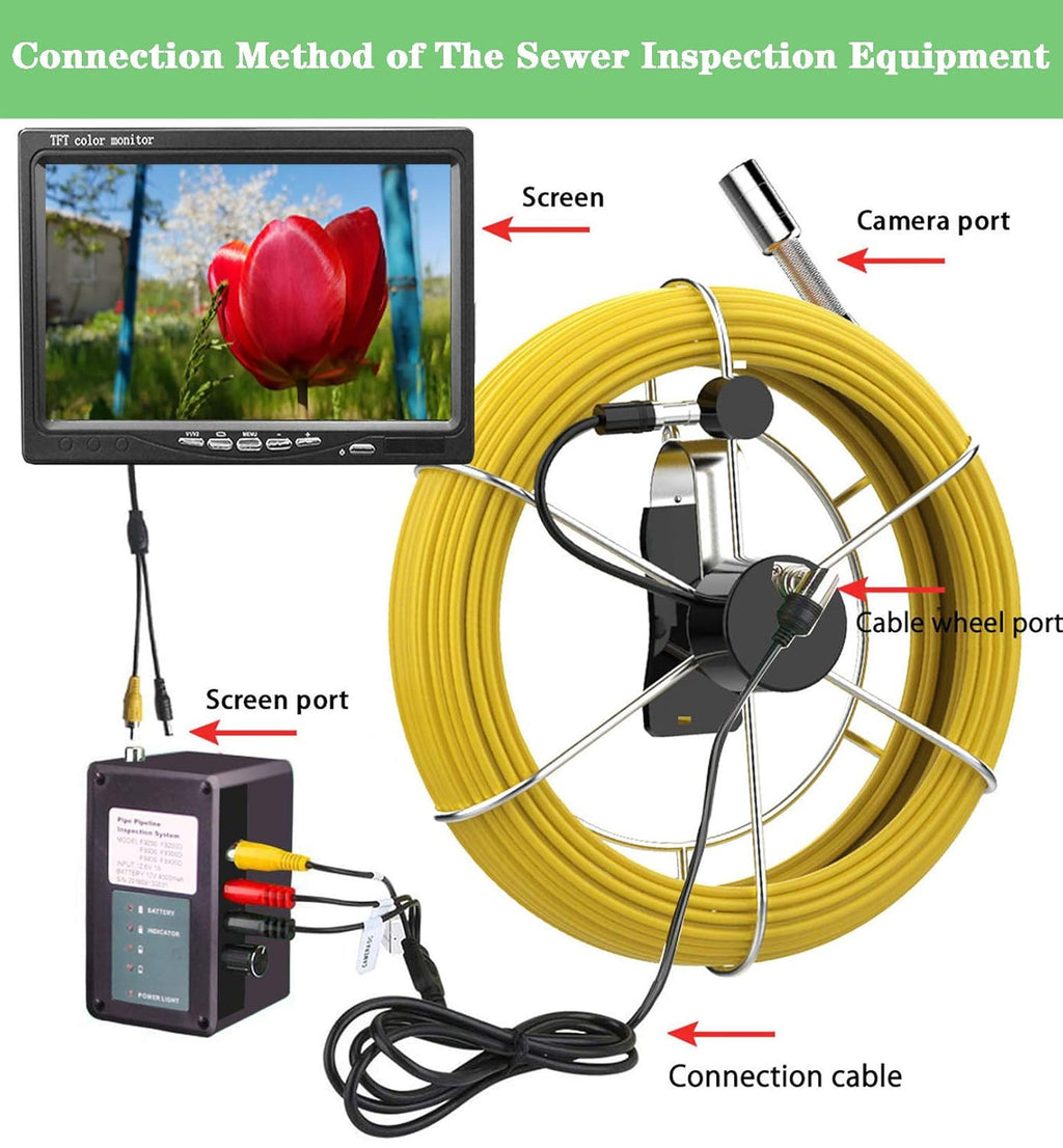 7 Inch LCD Sewer Inspection Camera with DVR N3671