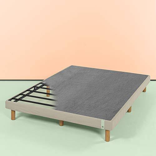 Beige Metal Queen Mattress Foundation E66529